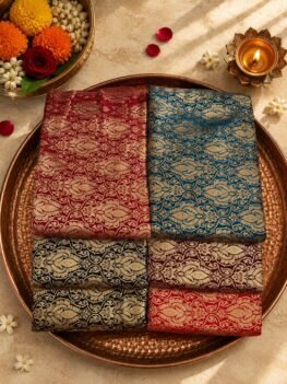 KashiFab Tehra Brocade KashiFab Tehra Brocade online - authentic Varanasi weave