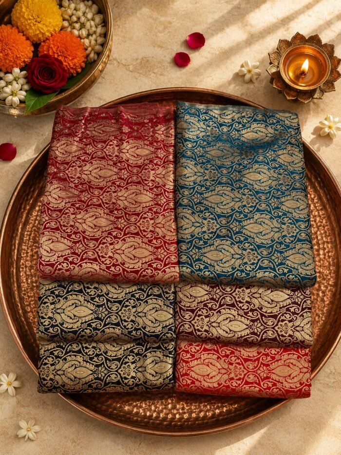 KashiFab Tehra Brocade KashiFab Tehra Brocade online - authentic Varanasi weave