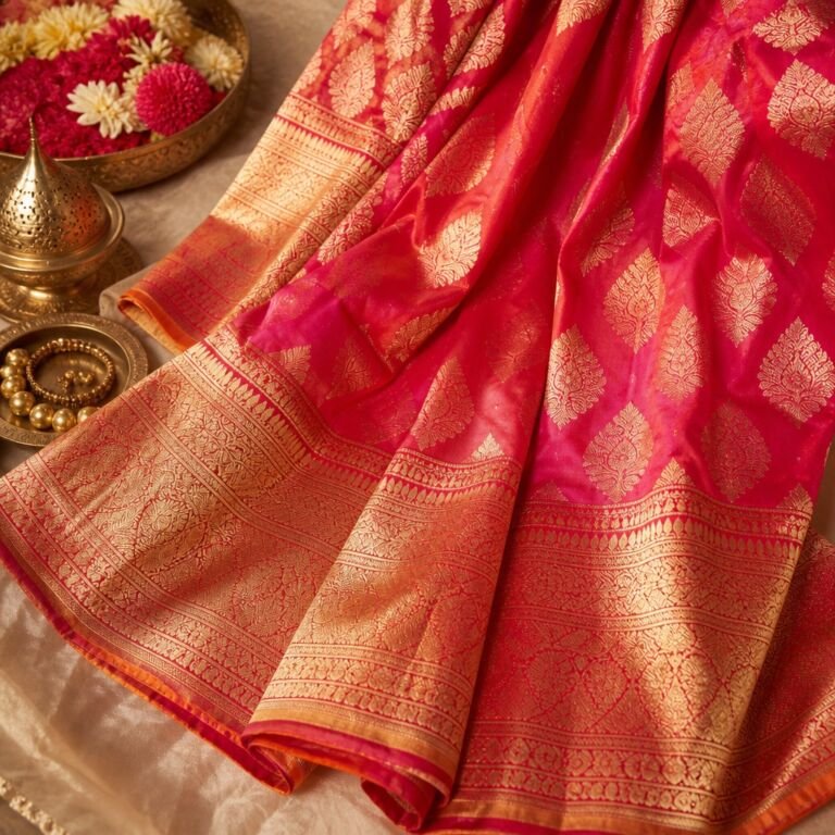 KashiFab Wedding Banarasi Sarees - Banaras silk fabric online
