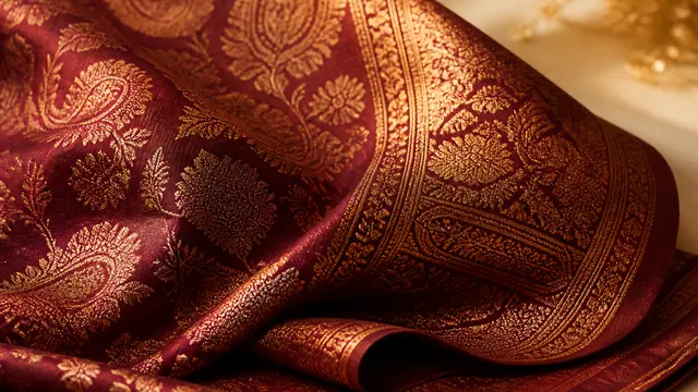 KashiFab Sample and Order Silk Kurta Fabric - Banaras silk fabric online