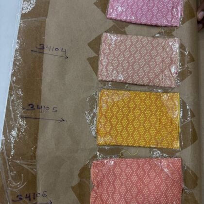 KashiFab silk jacquard fabric yardage - Banarasi silk fabric design wholesale