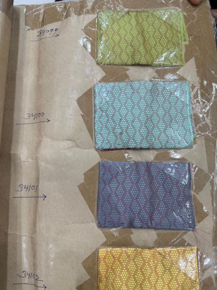 KashiFab silk jacquard fabric yardage - Banarasi silk fabric design wholesale