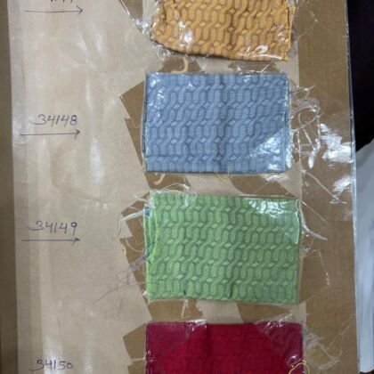 KashiFab silk jacquard fabric yardage - Banarasi silk fabric design wholesale