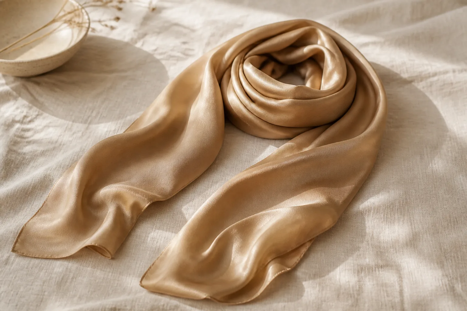 KashiFab long luxury silk scarf for French fashion