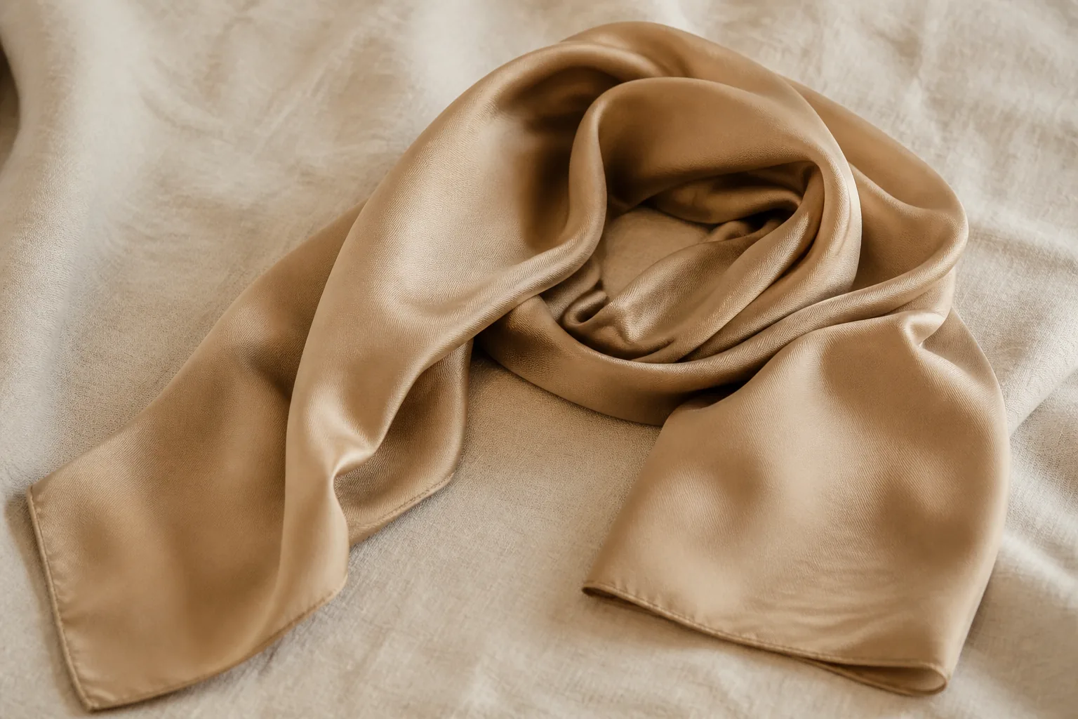 KashiFab long silk twill scarf