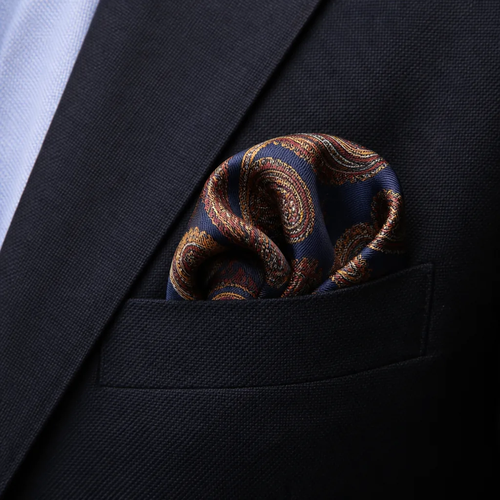 KashiFab silk twill pocket square