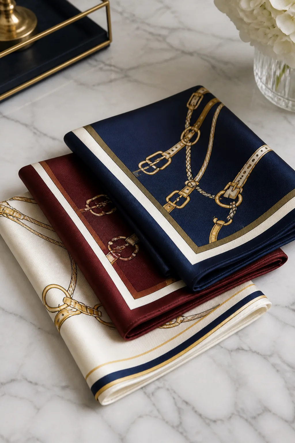 KashiFab silk twill scarf collection still for UK retail