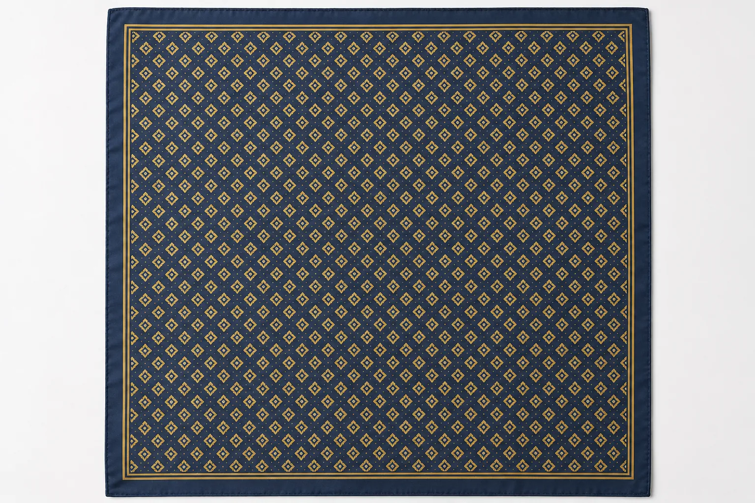KashiFab custom printed silk pocket square fabric for German brands