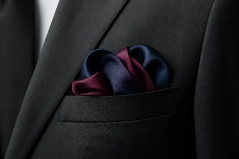 KashiFab Silk Pocket Square Fabric Supplier for German Menswear Brands - Banaras silk fabric online