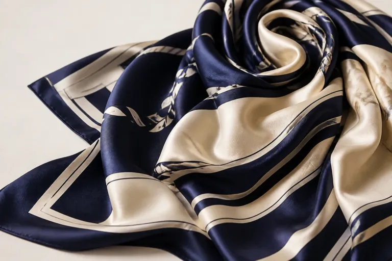 KashiFab Silk Twill Fabric Manufacturer for British Scarf Brands - Banaras silk fabric online