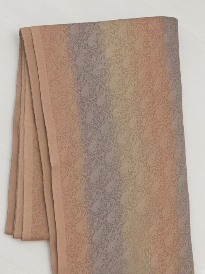 Ombre Tissue Crush Brocade Blouse Fabric - CHO 1105 KashiFab Ombre Tissue Crush Brocade Blouse Fabric - CHO 1105