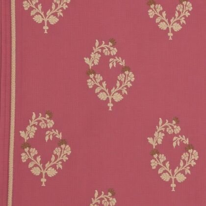 KashiFab Dusty Rose Cotton Sattan Brocade Blouse Fabric - CHO 1174