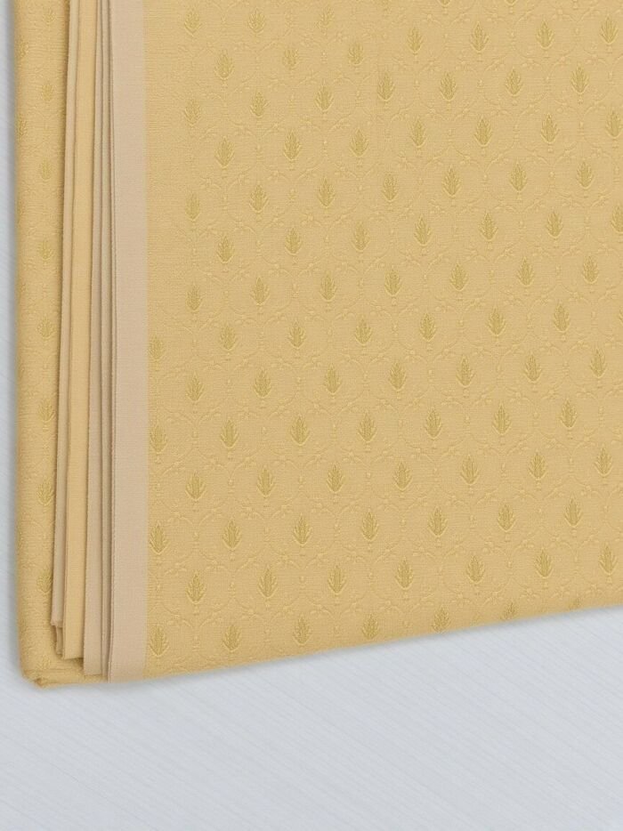 KashiFab Cream Poly Staple Zari Buti Blouse Fabric - CHO 1181