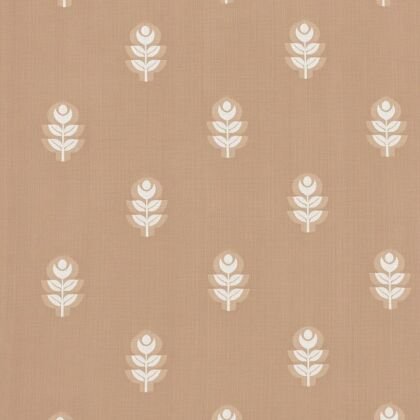 KashiFab Camel Cotton Satin Brocade Blouse Fabric - CHO 1241
