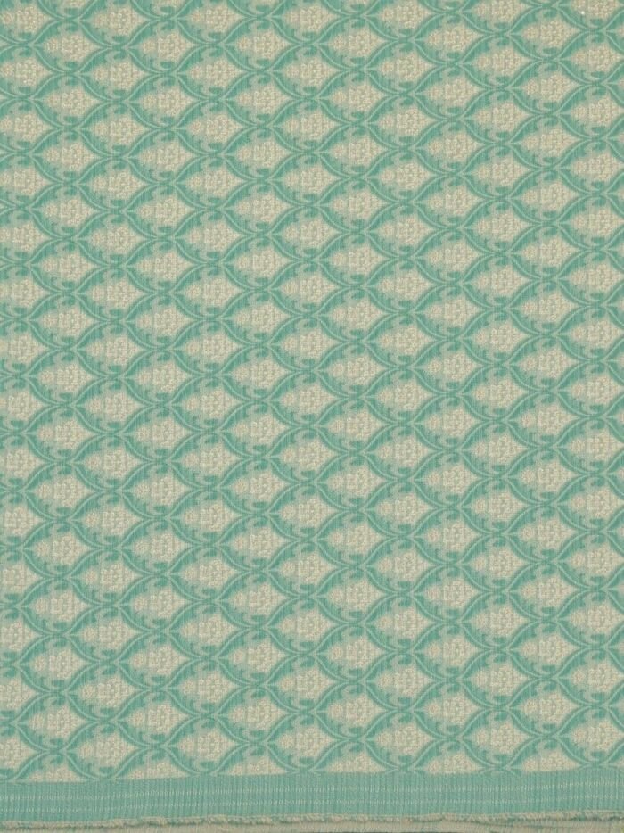 Mint Fancy Jaicot Blouse Fabric - CHO 16 KashiFab Mint Fancy Jaicot Blouse Fabric - CHO 16