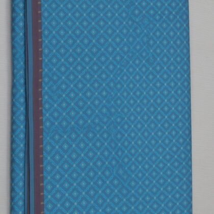 KashiFab Blue Resham Staple Meena Brocade Blouse Fabric - CHO 170