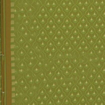 KashiFab Olive Resham Staple Brocade Blouse Fabric - CHO 24429