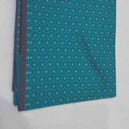 KashiFab Teal Resham Staple Meena Brocade Blouse Fabric - CHO 24448