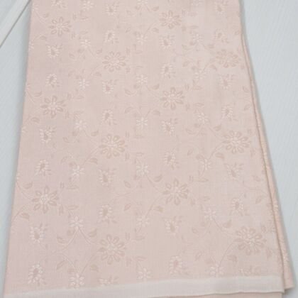 KashiFab Pale Peach Sartan Cotton Brocade Blouse Fabric - CHO 31117