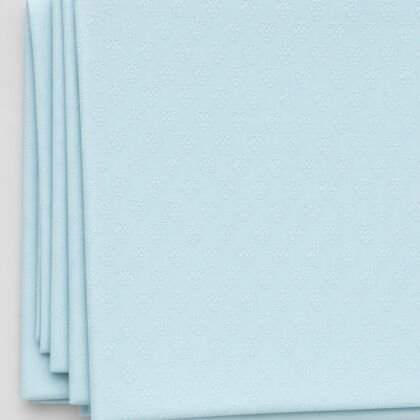 KashiFab Sky Blue Poly Staple Jacquard Blouse Fabric - CHO 32747