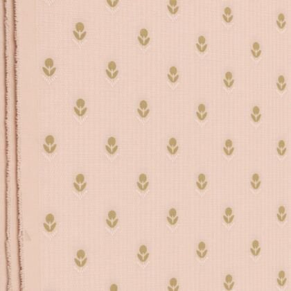 KashiFab Pale Peach Fancy Rapier Jaicot Blouse Fabric - CHO 3774