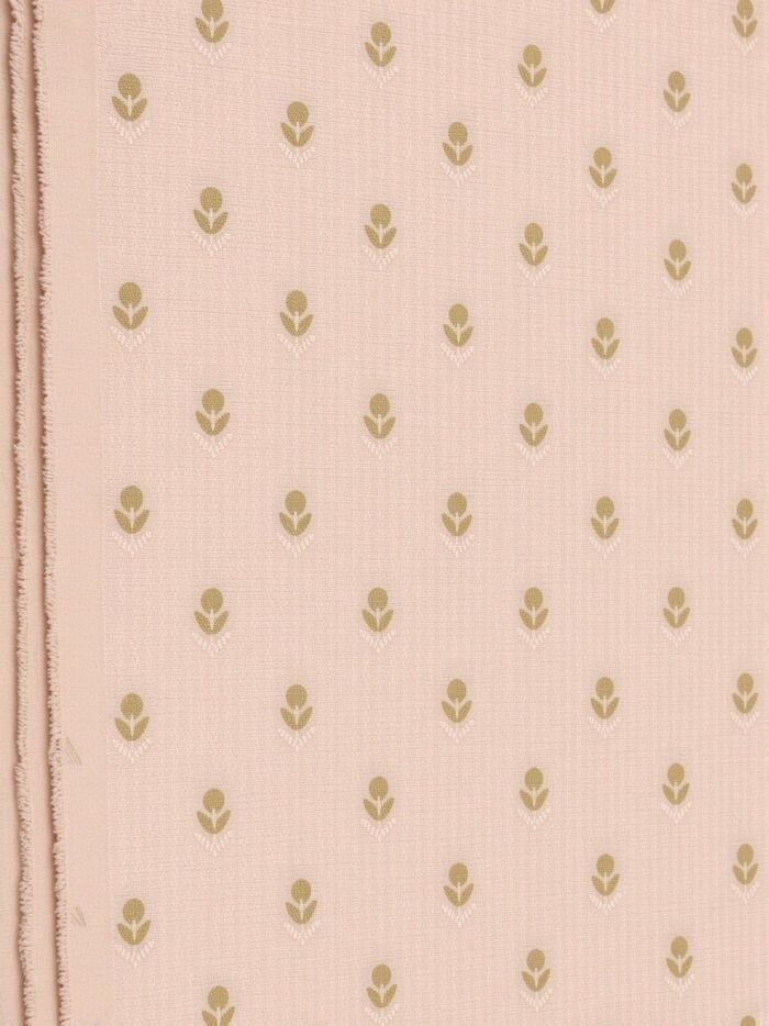 KashiFab Pale Peach Fancy Rapier Jaicot Blouse Fabric - CHO 3774