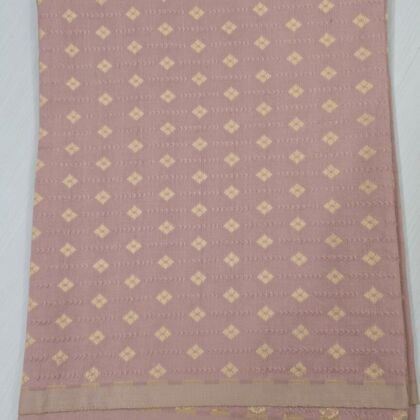 KashiFab Dusty Rose Gold Diamond Buti Blouse Fabric - CHO 4125