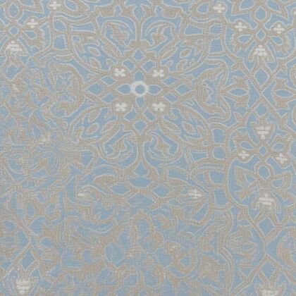 KashiFab Light Blue Linen Brocade Blouse Fabric - CHO 44443
