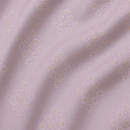 KashiFab Lilac Resham Staple Meena Brocade Blouse Fabric - CHO 58265