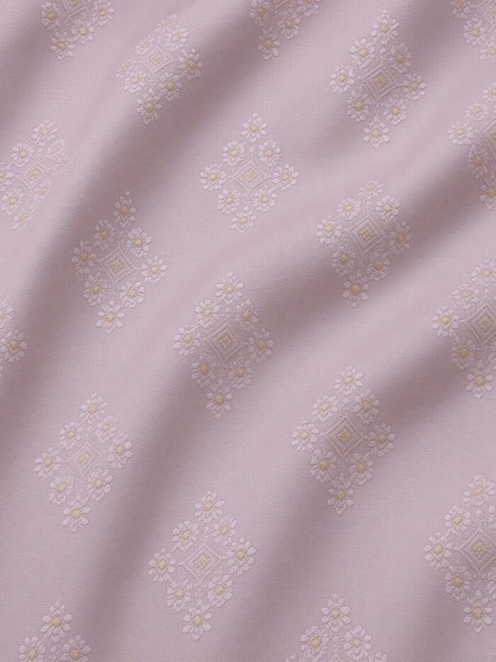 KashiFab Lilac Resham Staple Meena Brocade Blouse Fabric - CHO 58265