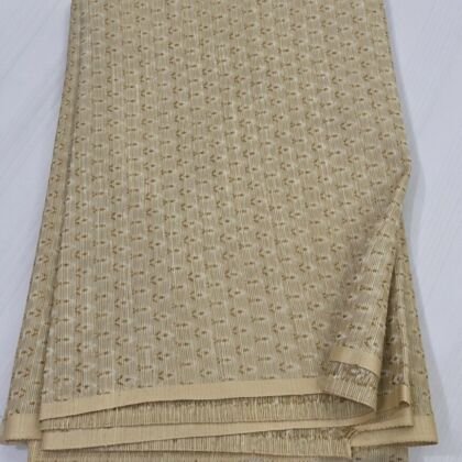 KashiFab Pale Gold Zari Brocade Blouse Fabric - CHO 604