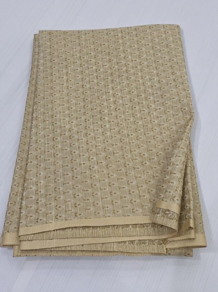 KashiFab Pale Gold Zari Brocade Blouse Fabric - CHO 604