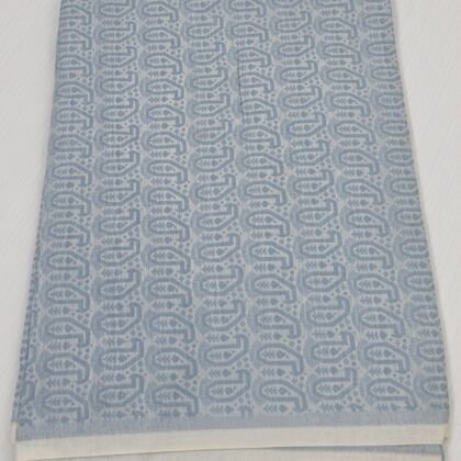 KashiFab Light Blue Sartan Brocade Blouse Fabric - CHO 678