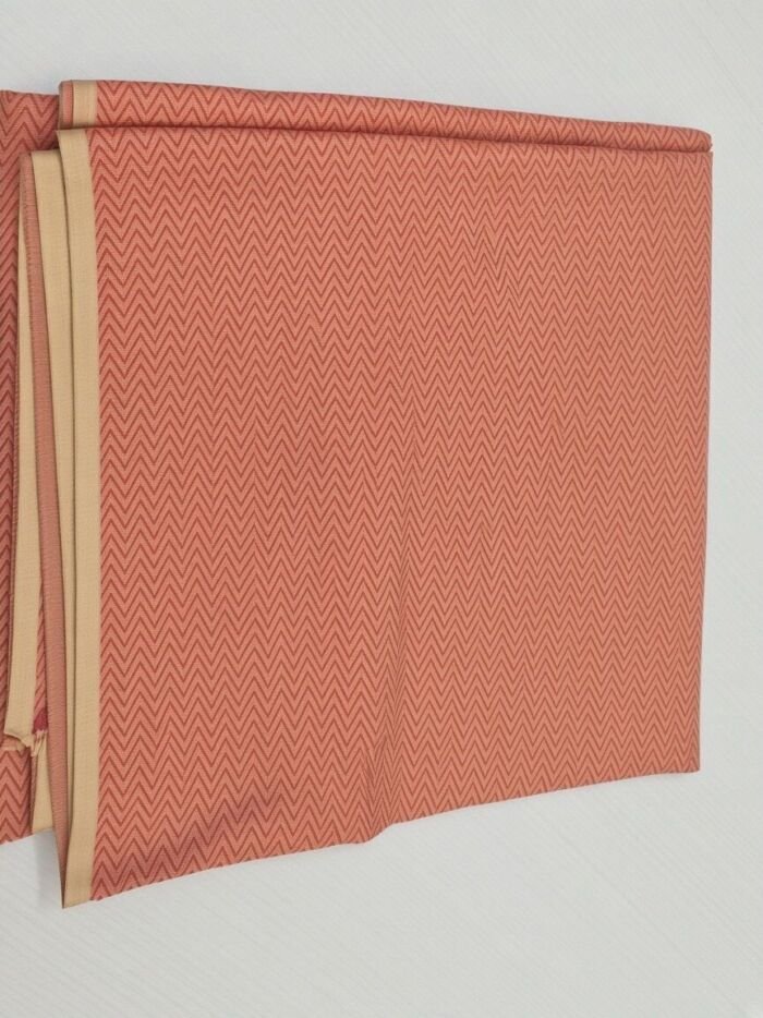 KashiFab Terracotta Resham Staple Jacquard Blouse Fabric - CHO 680