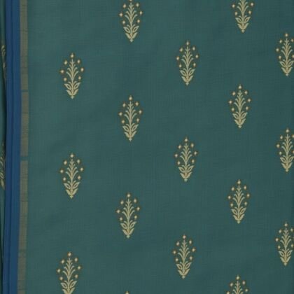 KashiFab Sage Roman Silky Brocade Blouse Fabric - CHO 80060