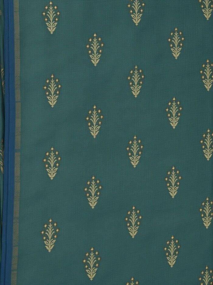 KashiFab Sage Roman Silky Brocade Blouse Fabric - CHO 80060