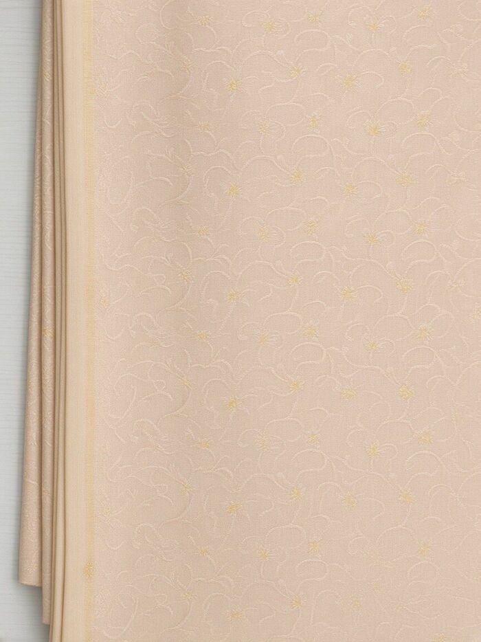 Peach Roman Silky Brocade Blouse Fabric - CHO 80127 KashiFab Peach Roman Silky Brocade Blouse Fabric - CHO 80127