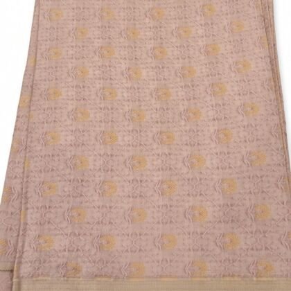 KashiFab Dusty Rose Resham Staple Meena Brocade Blouse Fabric - CHO 8336