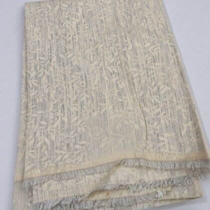 KashiFab Cream Fancy Jaicot Blouse Fabric - CHO 847