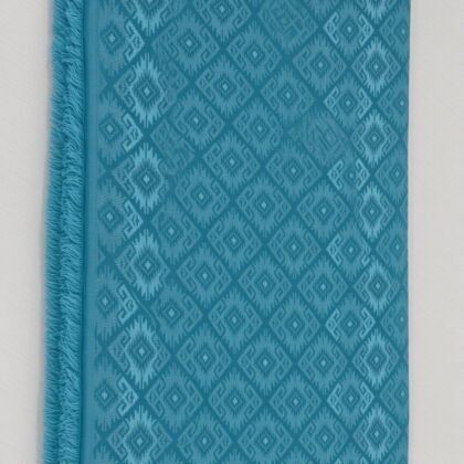 KashiFab Teal Fancy Jacquard Blouse Fabric - CHO 907
