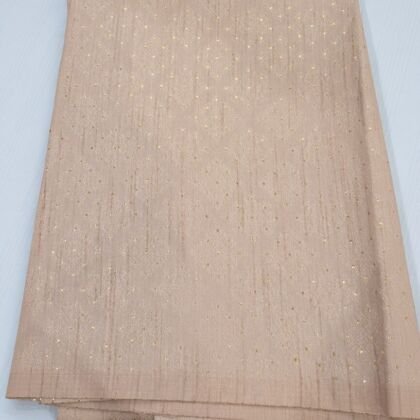 KashiFab Peach Gold Dot Lattice Blouse Fabric - CHO L80