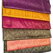 KashiFab Jewel Tone Mini Buti Banarasi Brocade Fabric - Banarasi brocade fabric Varanasi wholesale export