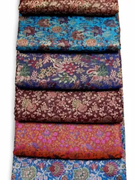 KashiFab Dense Floral Jaal Banarasi Brocade Fabric - Banarasi brocade fabric Varanasi wholesale export