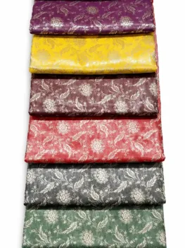 KashiFab Tonal Floral Banarasi Brocade Fabric - Banarasi brocade fabric Varanasi wholesale export
