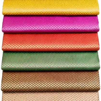 KashiFab Fine Self Weave Banarasi Brocade Fabric - Banarasi brocade fabric Varanasi wholesale export