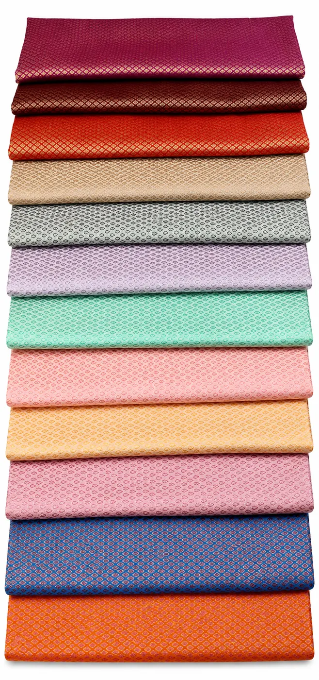 KashiFab Self Weave Colour Range Banarasi Brocade Fabric KashiFab Self Weave Colour Range Banarasi Brocade Fabric - Banarasi brocade fabric Varanasi wholesale export