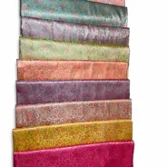 KashiFab Courtyard Pastel Stack Banarasi Brocade Fabric - Banarasi brocade fabric Varanasi wholesale export