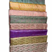 KashiFab Haveli Mint Stack Banarasi Brocade Fabric - Banarasi brocade fabric Varanasi wholesale export