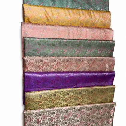 KashiFab Haveli Mint Stack Banarasi Brocade Fabric - Banarasi brocade fabric Varanasi wholesale export