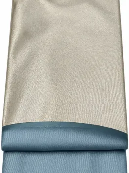 KashiFab Champagne Tissue with Slate Contrast Banarasi Brocade Fabric - Banarasi brocade fabric Varanasi wholesale export